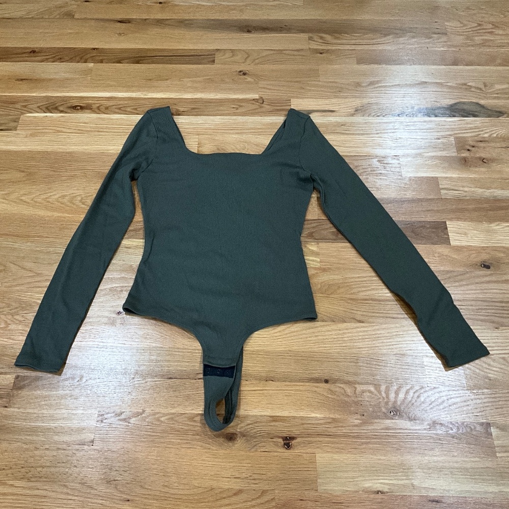 Long Sleeved Green Bodysuit